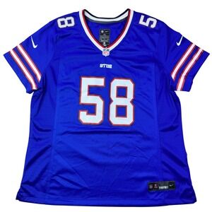 Buffalo Bills Matt Milano 58 NFL Jersey Blue  Nike XXL Women's Football